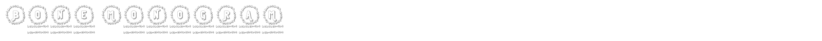 Bone Monogram font preview